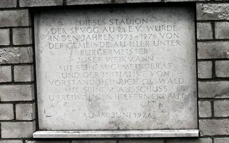 Heinrich-O&szlig;wald-Stadion - Gedenktafel