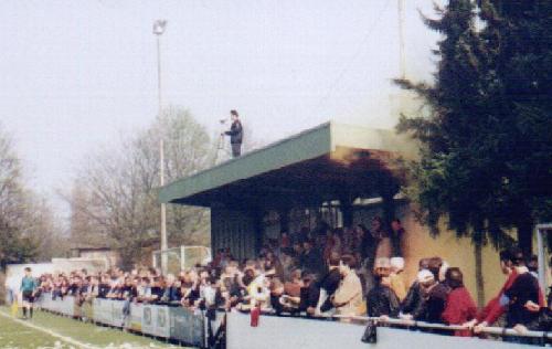 Stadion Papierm&uuml;hle - Trib�ne Gro�aufnahme