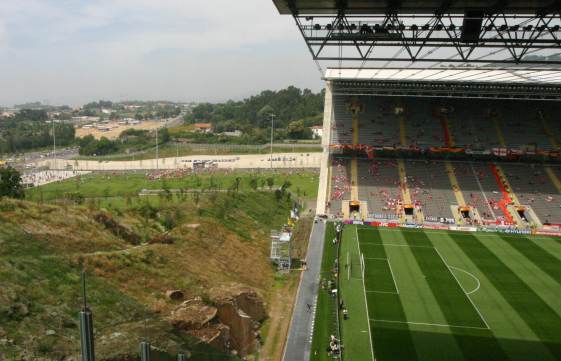 Est&aacute;dio Municipal de Braga - Hintertorseite Wall