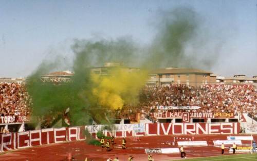 Stadio Armadio Picchi - Heimfans in gr&uuml;n und gelb