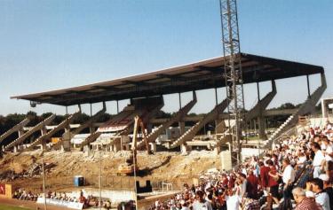 Waldstadion - skelettierte Haupttrirb�n